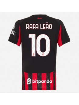 Billige AC Milan Rafael Leao #10 Hjemmedrakt Dame 2025-26 Kortermet